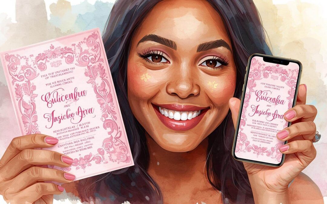 Digital vs. Printed vs. DIY Quinceañera Invitations