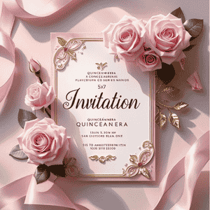 Quinceanera printable invitation