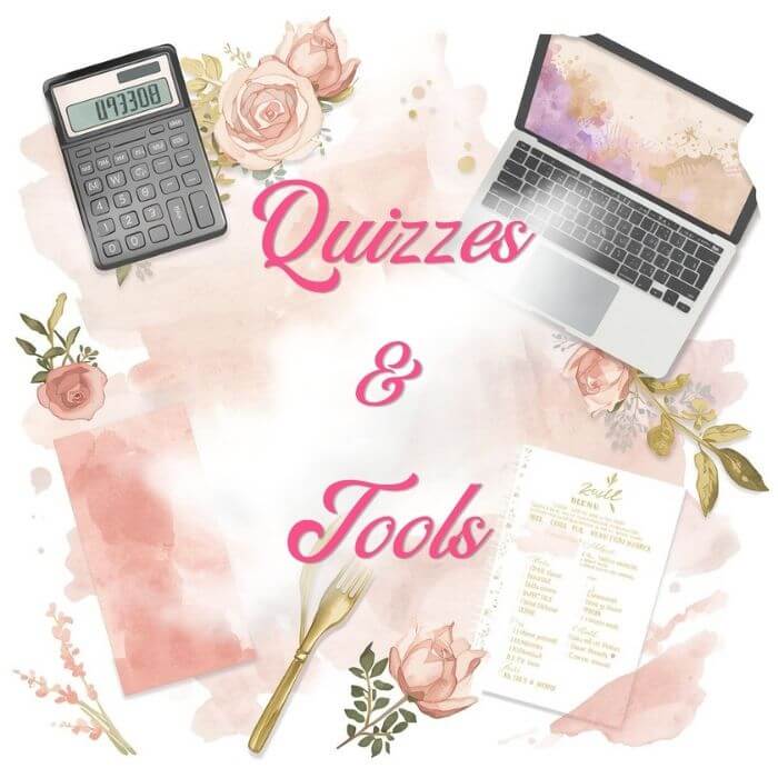 Quinceañera freebies page quizzes and tools