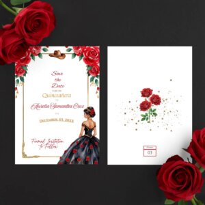 Black red Charra save the date v1