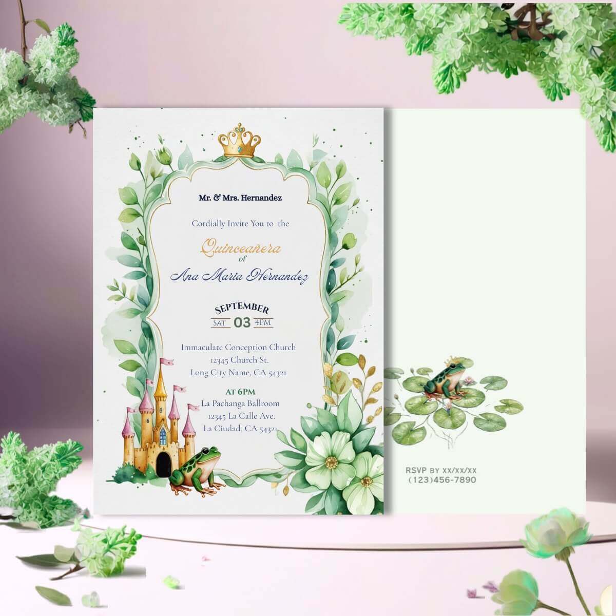 Frog Princess Quince Invite v2