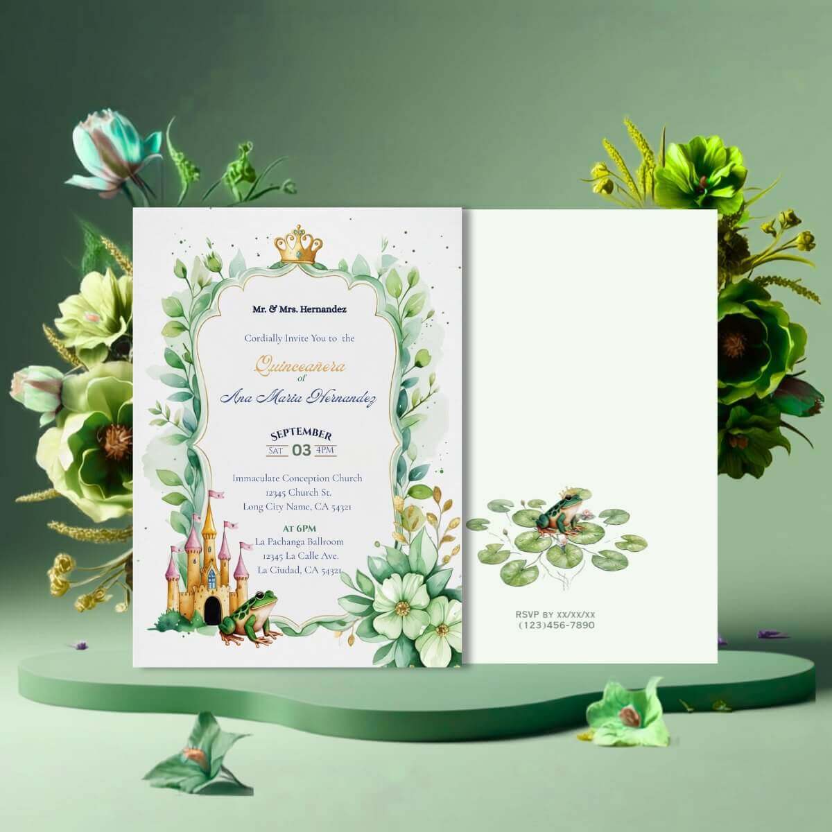 Frog Princess Quince Invite v2