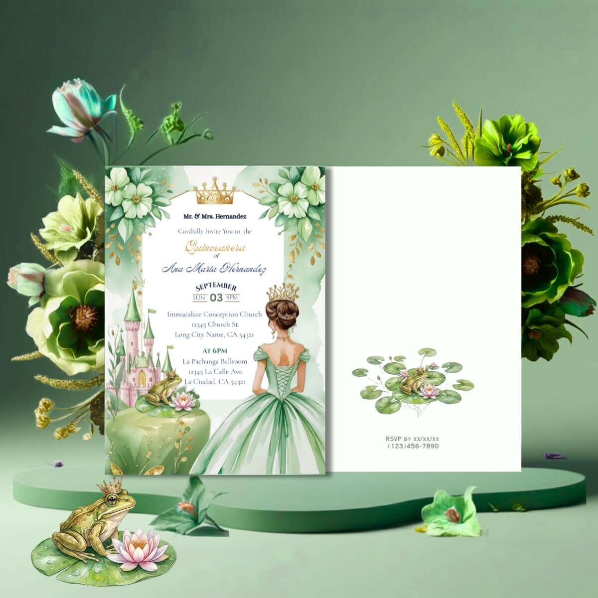 Princess Frog Quinceanera V2