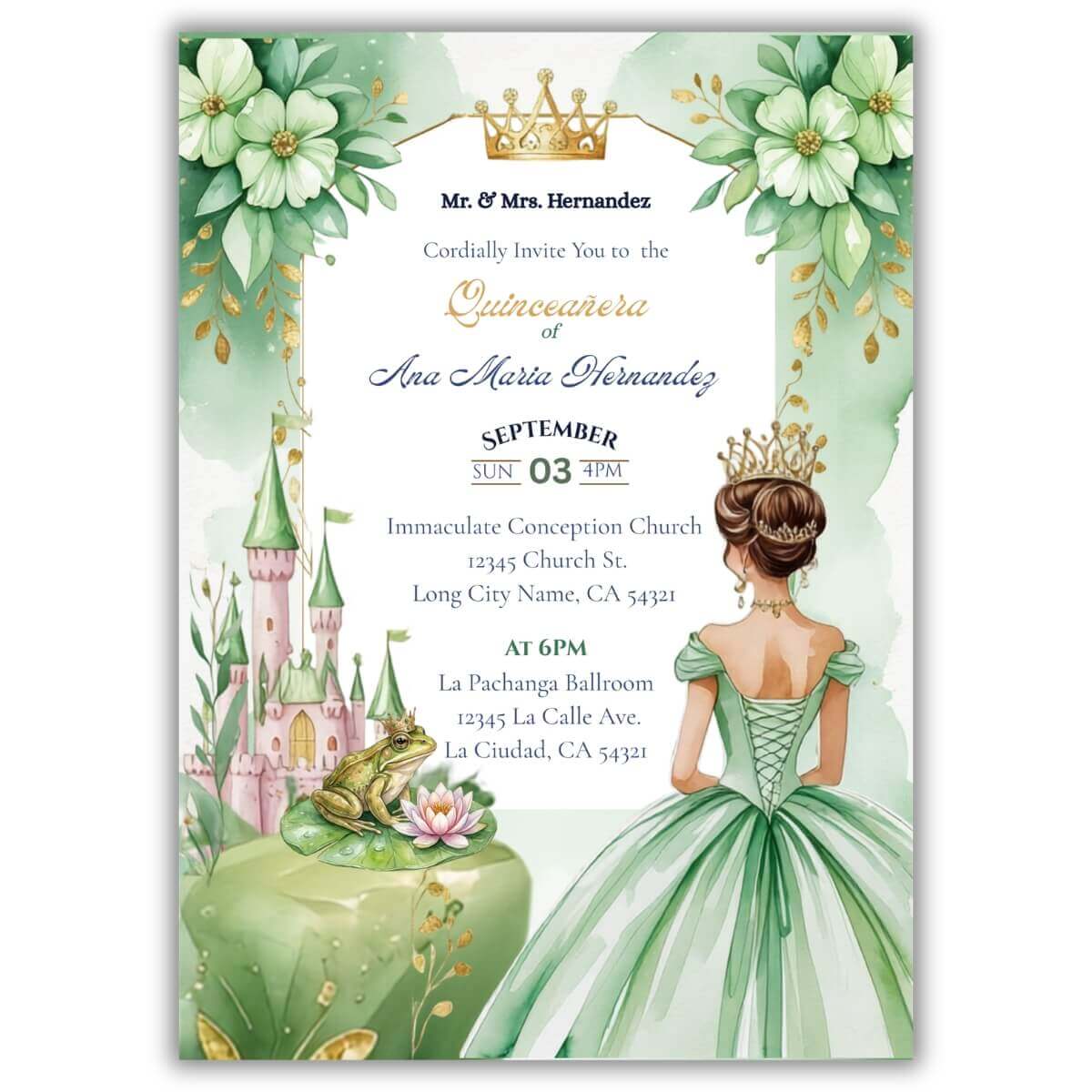 Princess Frog Quinceanera V2