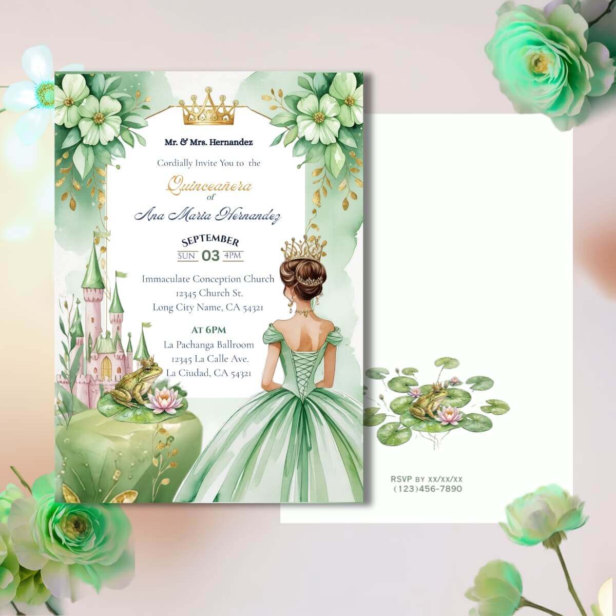 Princess Frog Quinceanera V2