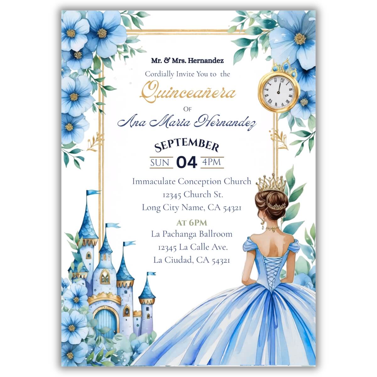 Quince cinderella inviation V2