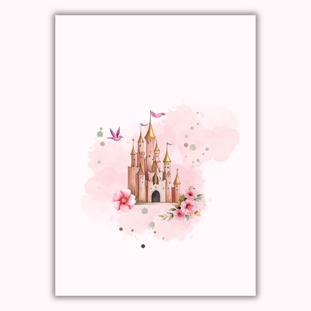 Quinceanera pink princess invitation v4