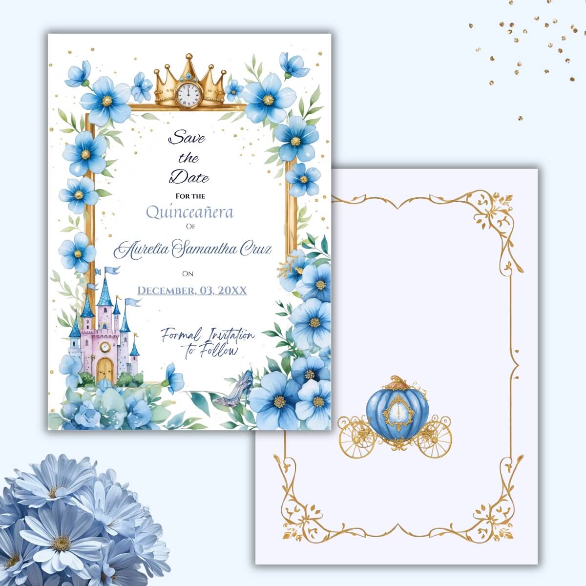 Cinderella save the date