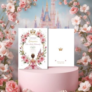 Quince invitation pink princess oval v1