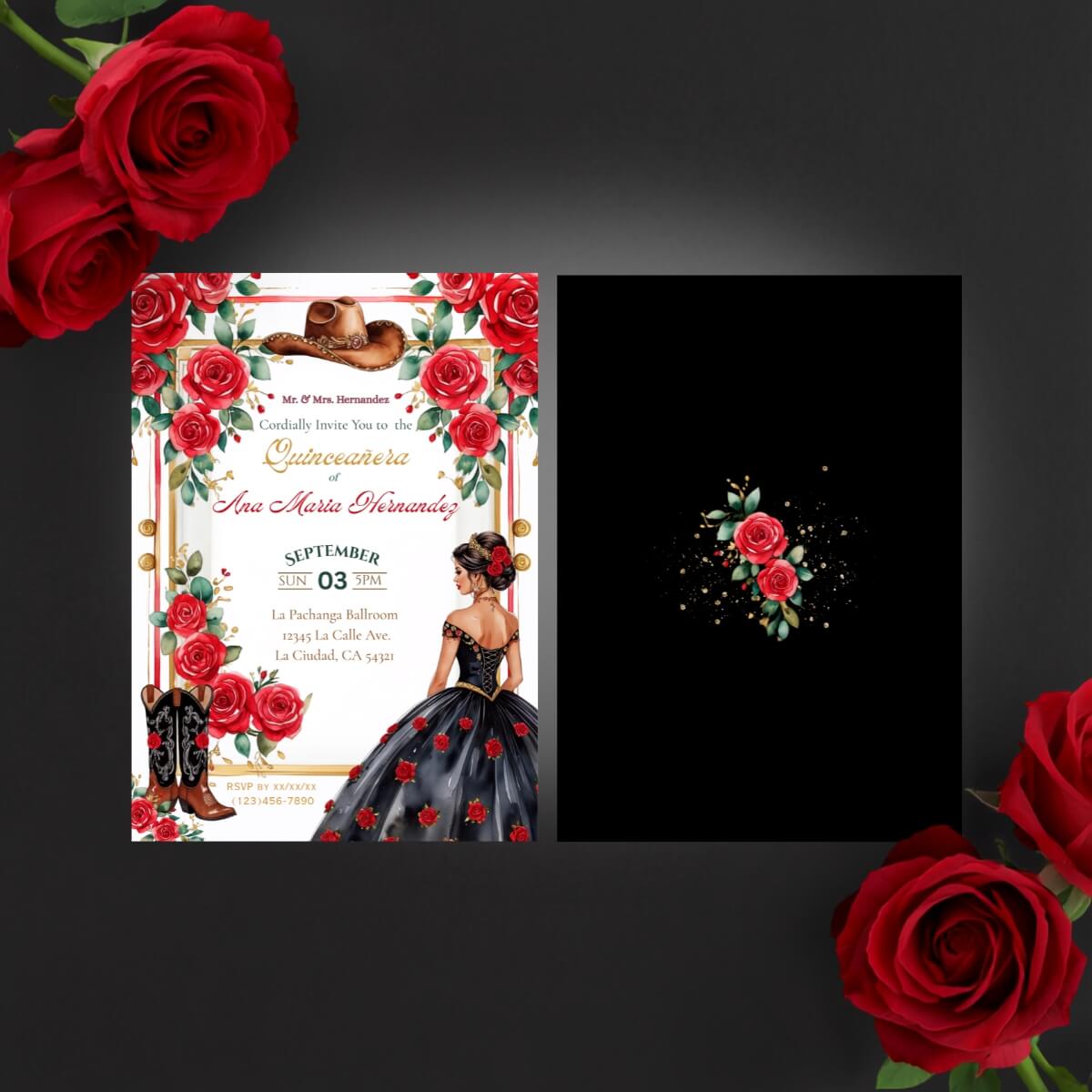 Quince invite black red charra v2