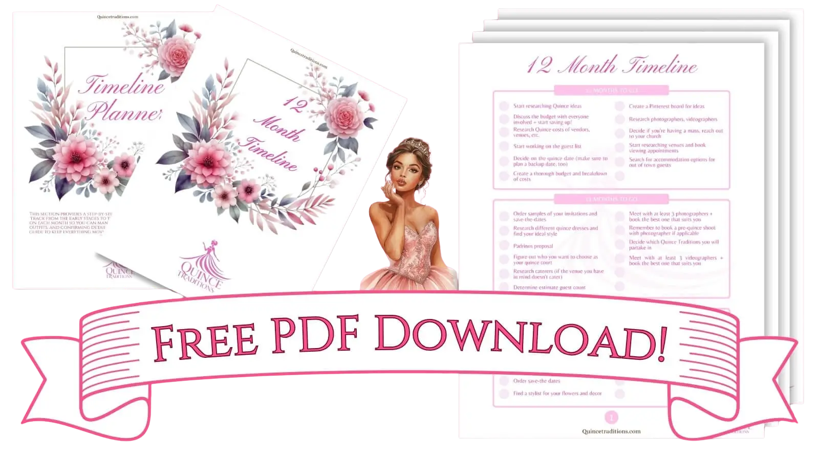 Free pdf download for quinceanera timeline