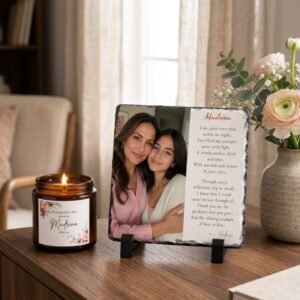 Madrina Gift Set Slate and Candle