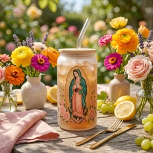 Madrina quince proposal gift box sipping cup